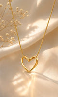 Heart Pendant Necklace – Anti-Tarnish Love Heart Chain