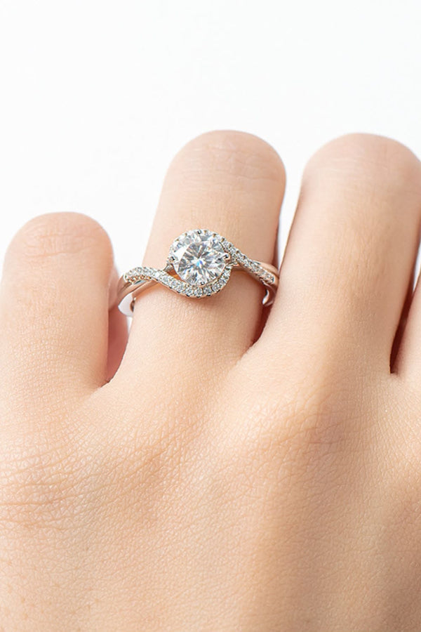 Crystal Halo Ring – Anti-Tarnish Adjustable Ring